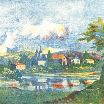 Campagne (village) (l. 59 x h. 14,5 cm)