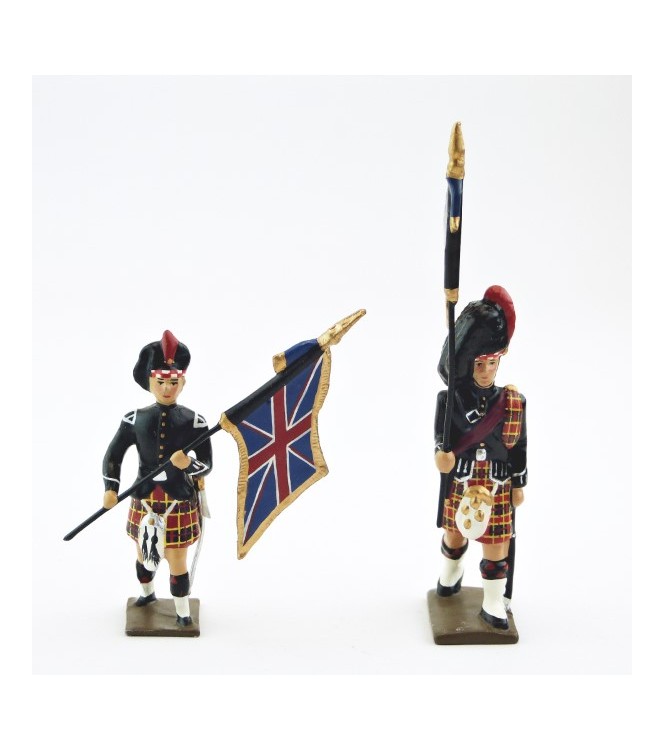 drapeau du 48e rgt de Highlanders ''Gordon'' (H. 6,5 CM)