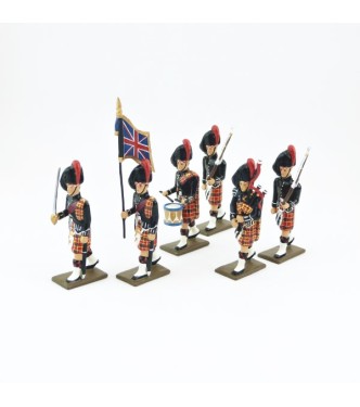 ens. de 6 pers. du 48e rgt de Highlanders ''Gordon'' (H. 6,5 CM)