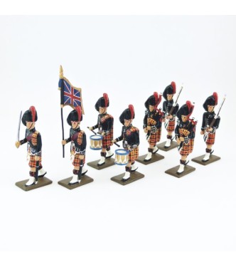 ens. de 8 pers. du 48e rgt de Highlanders ''Gordon'' (H. 6,5 CM)