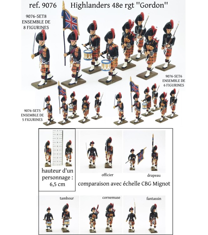 fantassin du 48e rgt de Highlanders ''Gordon'' (H. 6,5 CM)