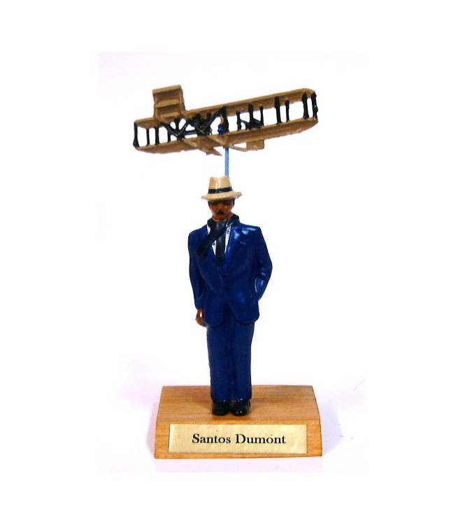 Santos-Dumont sur socle bois