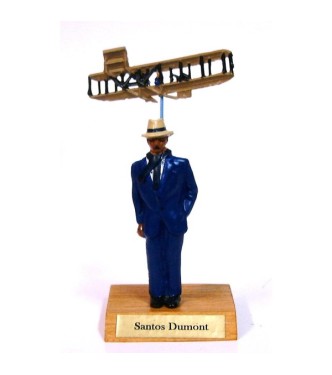Santos-Dumont sur socle bois
