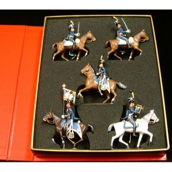 coffret de 5 cavaliers - Hussards 1er rgt (1808)