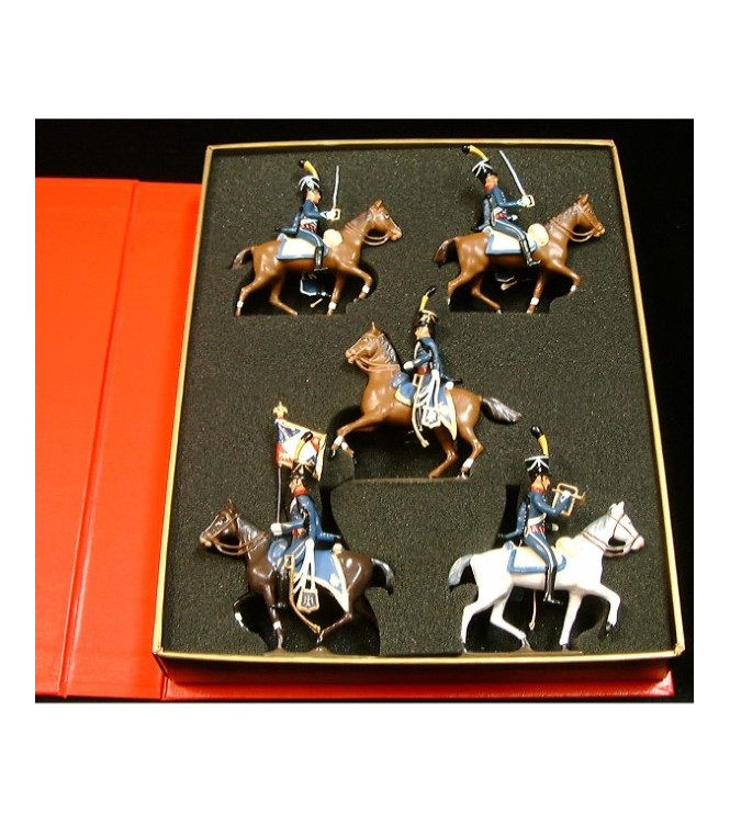 coffret de 5 cavaliers - Hussards 1er rgt (1808)