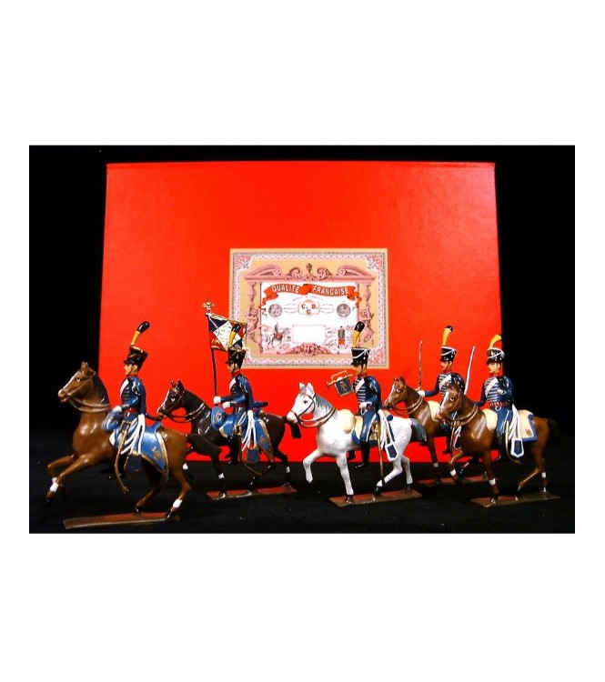 coffret de 5 cavaliers - Hussards 1er rgt (1808)