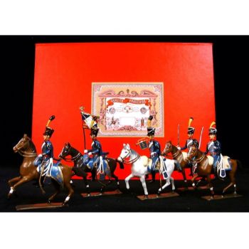 coffret de 5 cavaliers - Hussards 1er rgt (1808)