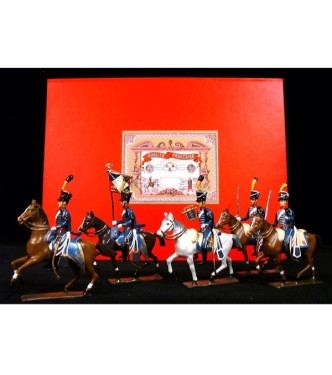 coffret de 5 cavaliers - Hussards 1er rgt (1808)
