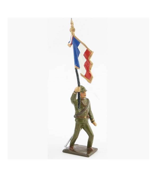 drapeau de l'infanterie coloniale française, tenue kaki (1916)