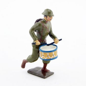 tambour de l'infanterie coloniale française, tenue kaki (1916)