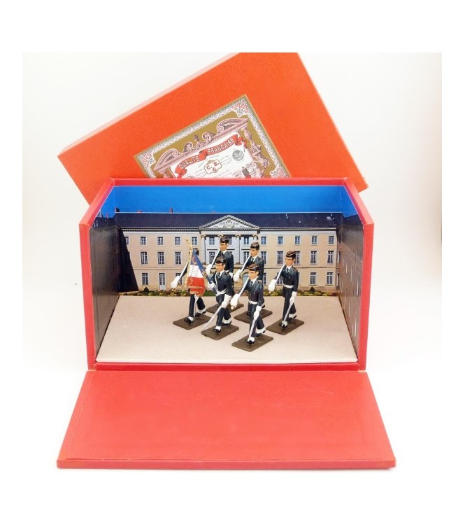 coffret diorama « la garde au drapeau du Prytanée Militaire de la Flèche »