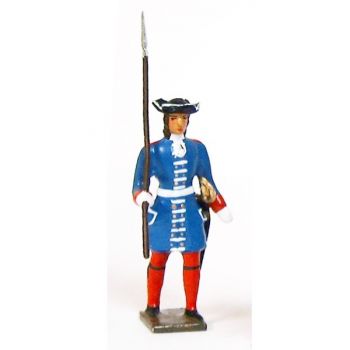 grenadier de la garde française louis xiv avec lance