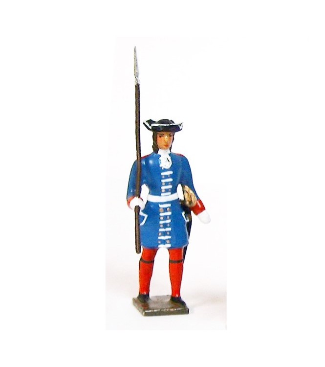 grenadier de la garde française louis xiv avec lance