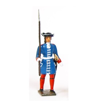 grenadier de la garde française louis xiv avec lance
