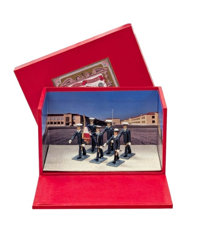 diorama « garde au drapeau de l'Ecole de l'Air » (6 pers.)
