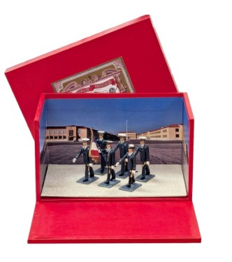 diorama « garde au drapeau de l'Ecole de l'Air » (6 pers.)