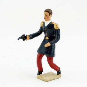 Officier (capitaine Danjou) blessé avec revolver
