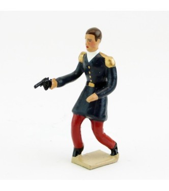 Officier (capitaine Danjou) blessé avec revolver