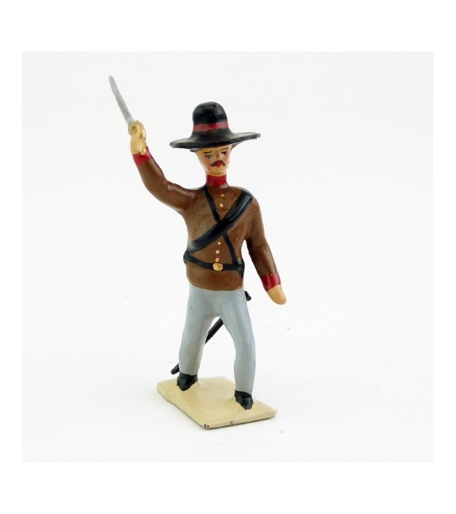 Mexicain avec sombrero, sabre en l'air