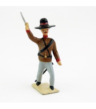 Mexicain avec sombrero, sabre en l'air