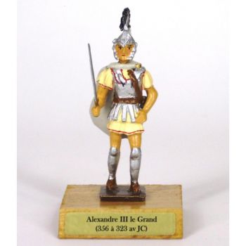 Alexandre III le grand, sur socle bois