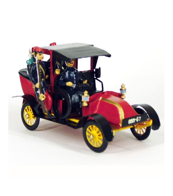 Taxi de la Marne rouge (Musée de l'Armée), 4 personnages, en coffret