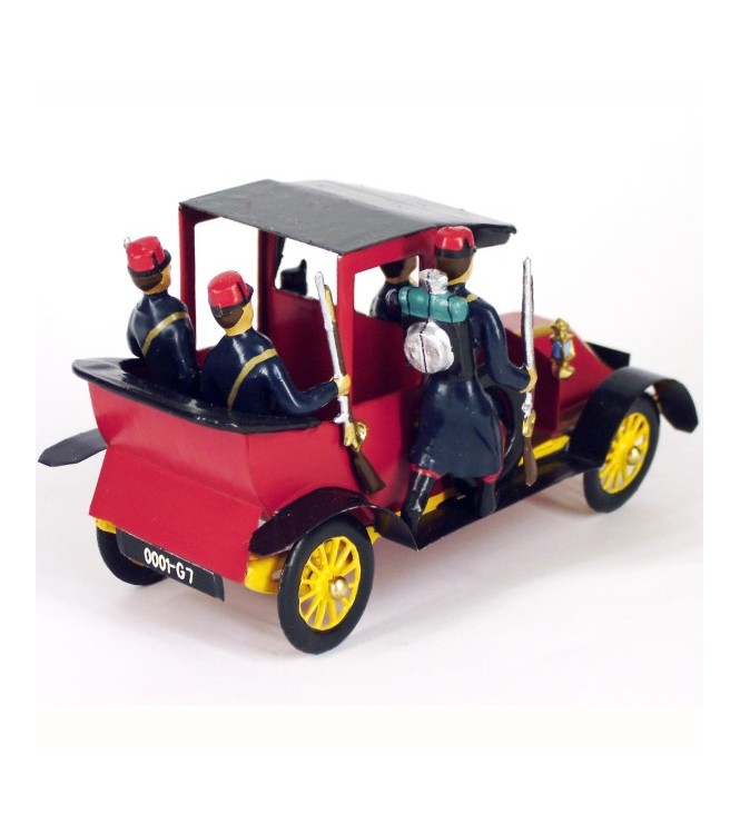Taxi de la Marne rouge (Musée de l'Armée), 4 personnages, en coffret