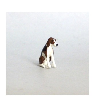 Chien de chasse à courre (Beagle) assis