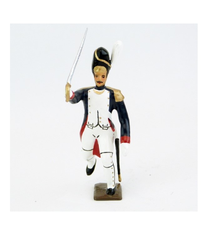 officier des grenadiers de la garde à l'assaut