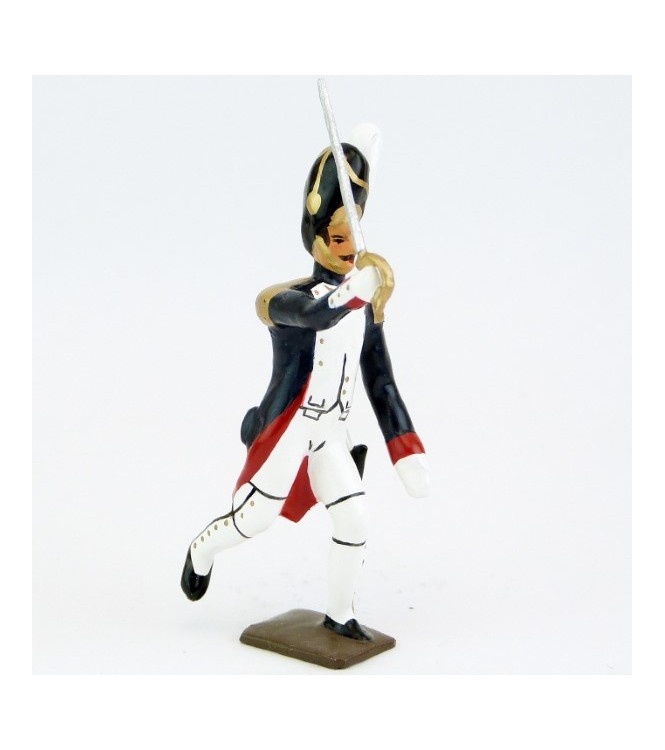 officier des grenadiers de la garde à l'assaut