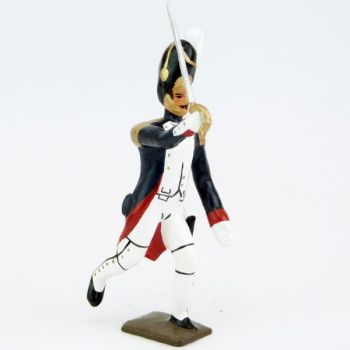 officier des grenadiers de la garde à l'assaut