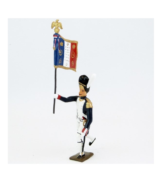 drapeau des grenadiers de la garde à l'assaut