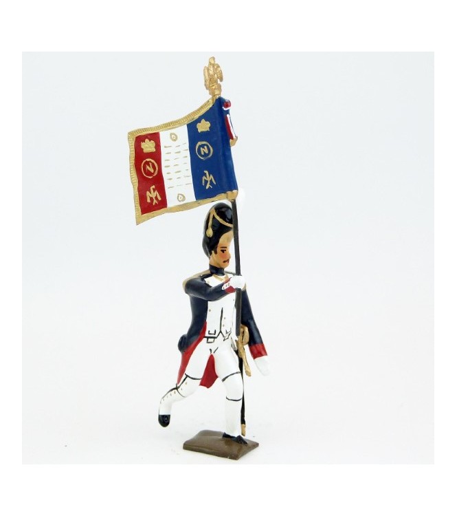 drapeau des grenadiers de la garde à l'assaut
