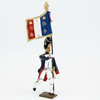 drapeau des grenadiers de la garde à l'assaut