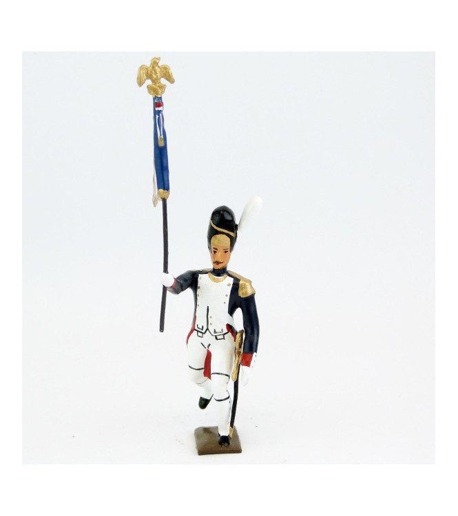 drapeau des grenadiers de la garde à l'assaut