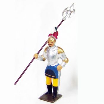 chevalier avec heaume à la main