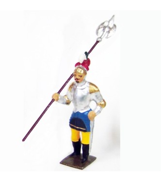 chevalier avec heaume à la main