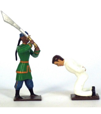 Boxer décapitant un Européen (2 fig.)