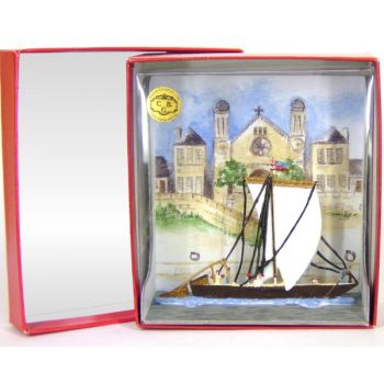 Gabare (ou gabarre) demi-ronde bosse, en coffret de présentation