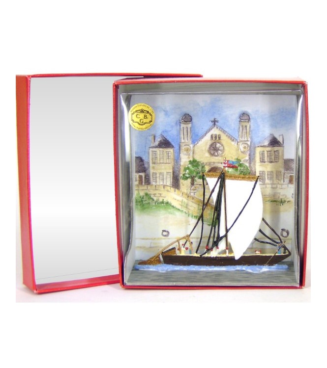 Gabare (ou gabarre) demi-ronde bosse, en coffret de présentation