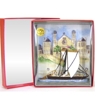 Gabare (ou gabarre) demi-ronde bosse, en coffret de présentation