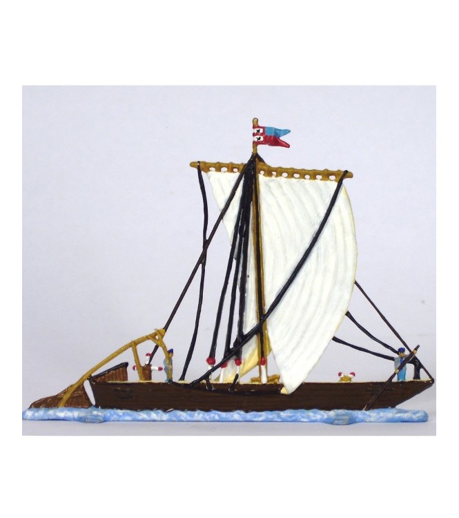 Gabare (ou gabarre) demi-ronde bosse, en coffret de présentation