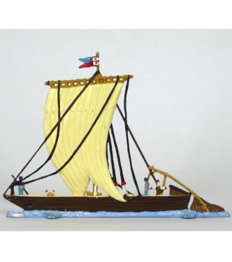 Gabare (ou gabarre) demi-ronde bosse, en coffret de présentation