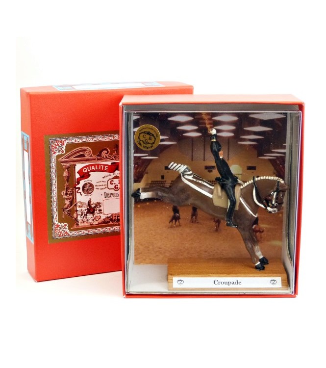 Grand cavalier du Cadre Noir « Croupade » en coffret de luxe