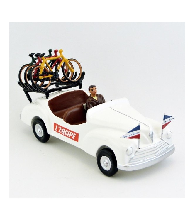Peugeot 203 suiveuse avec porte-vélos (+ chauffeur)