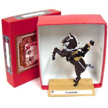 Grand cavalier du Cadre Noir « Courbette » en coffret carton rouge