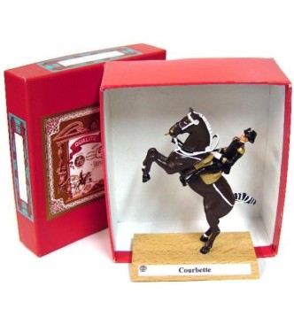 Grand cavalier du Cadre Noir « Courbette » en coffret carton rouge