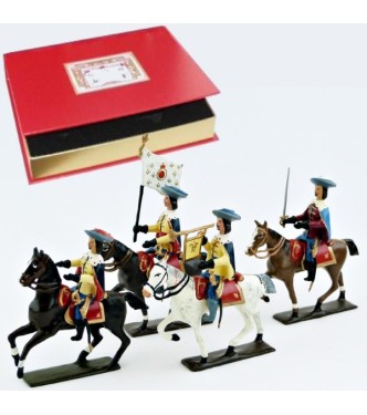 Gardes de Richelieu à cheval (1610), coffret de 4 cavaliers