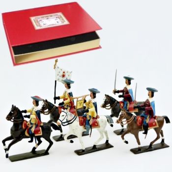 Gardes de Richelieu à cheval (1610), coffret de 5 cavaliers