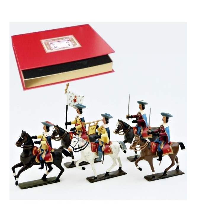 Gardes de Richelieu à cheval (1610), coffret de 5 cavaliers